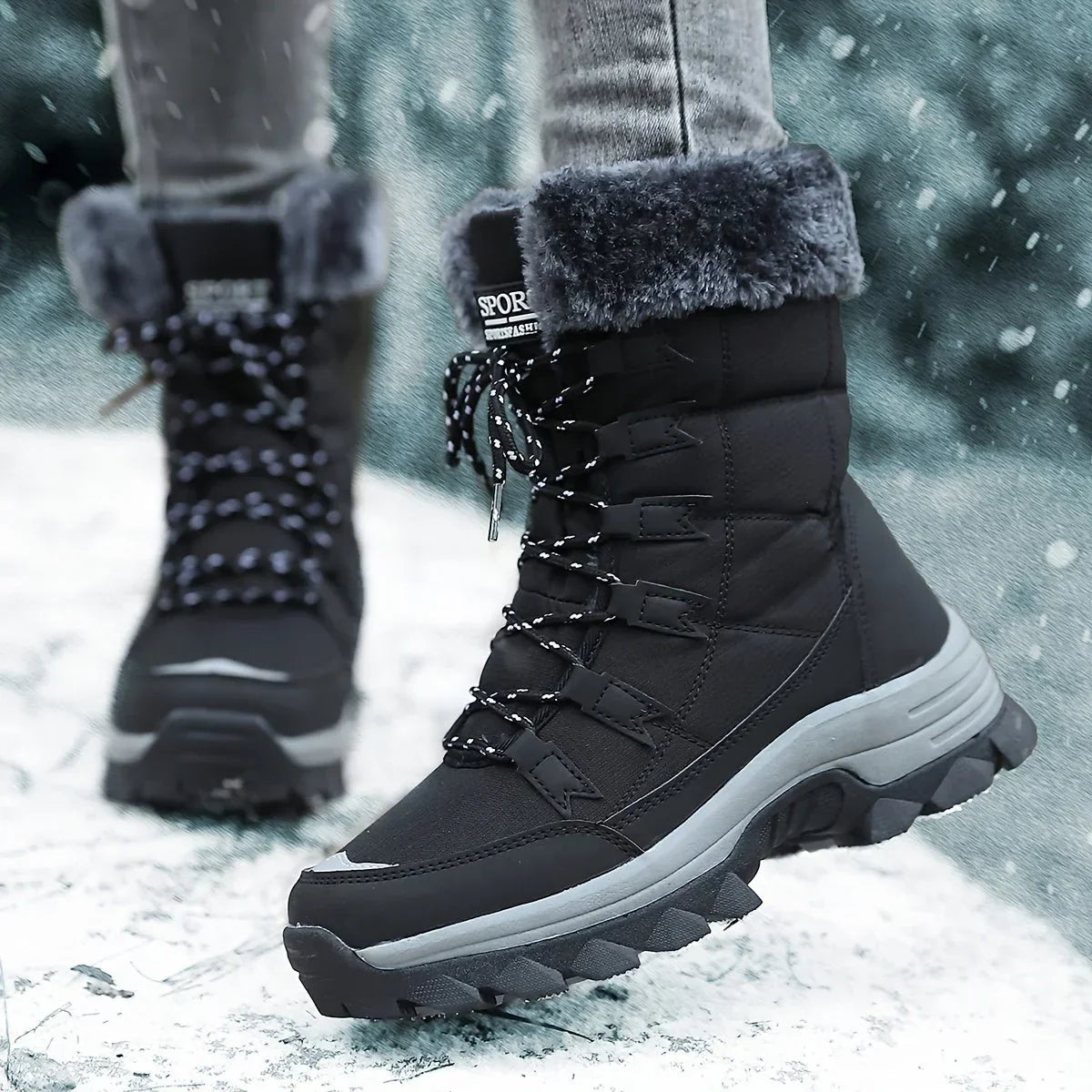 Grip - Women’s Boots with Profile Sole and Lining
