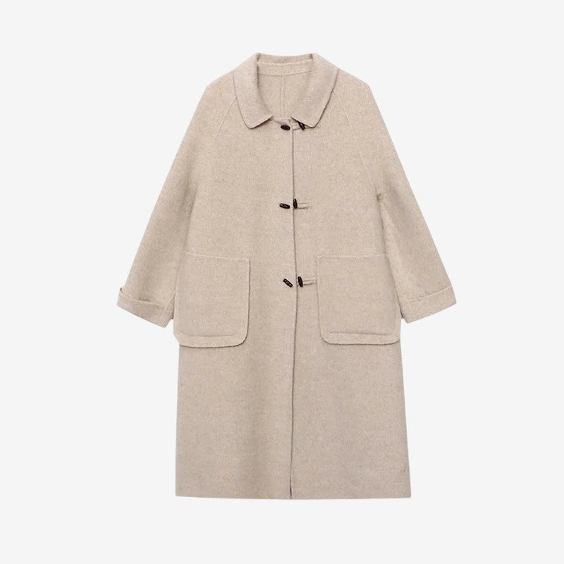 Cufflyn - Long Coat with Toggle Front Closure