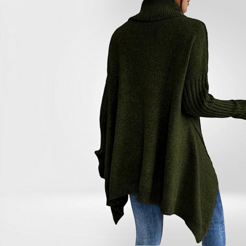 Knitora - Turtleneck Sweater with Relaxed Fit