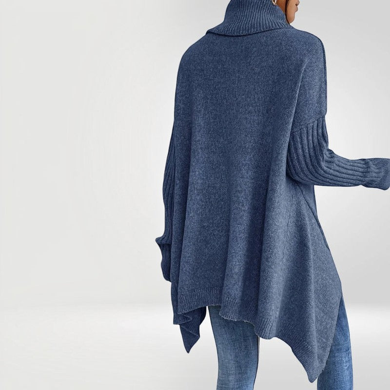 Knitora - Turtleneck Sweater with Relaxed Fit
