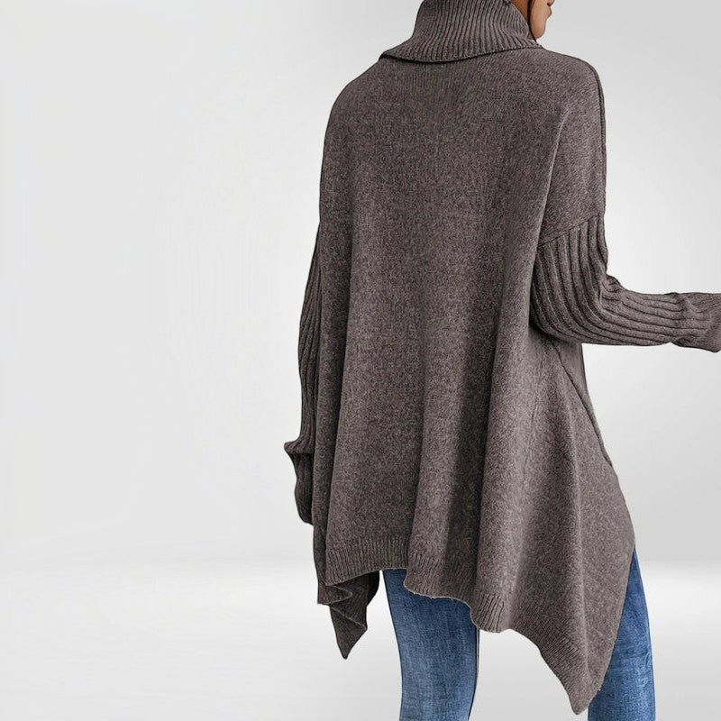 Knitora - Turtleneck Sweater with Relaxed Fit