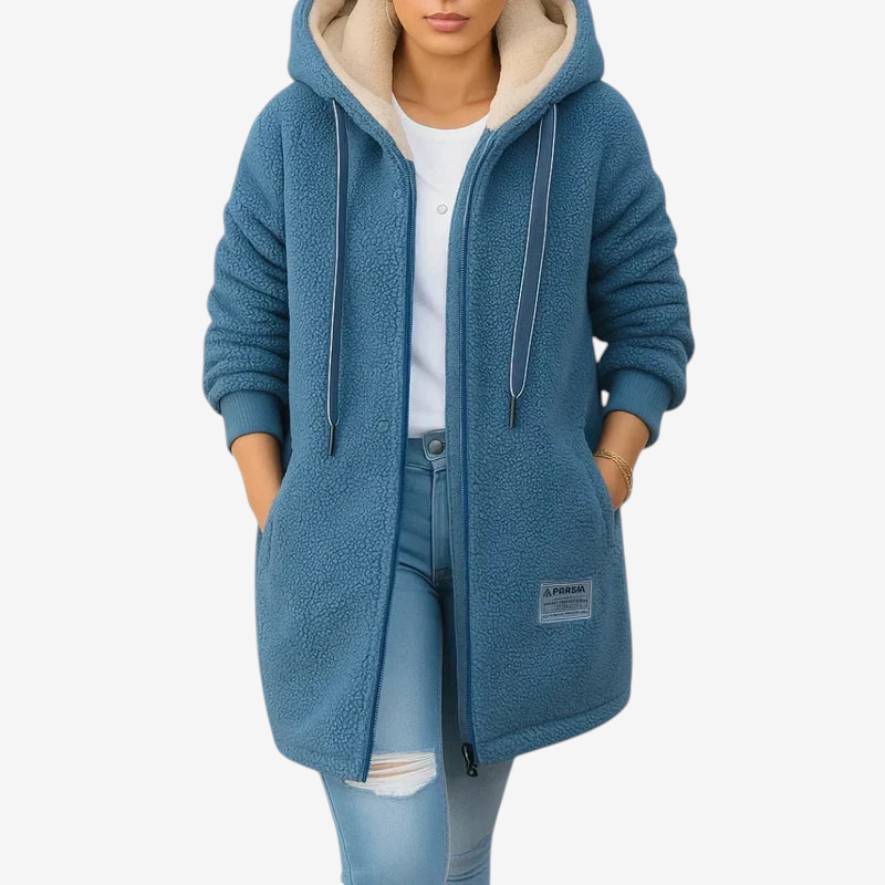Fleecelyn - Long Hooded Fleece Jacket