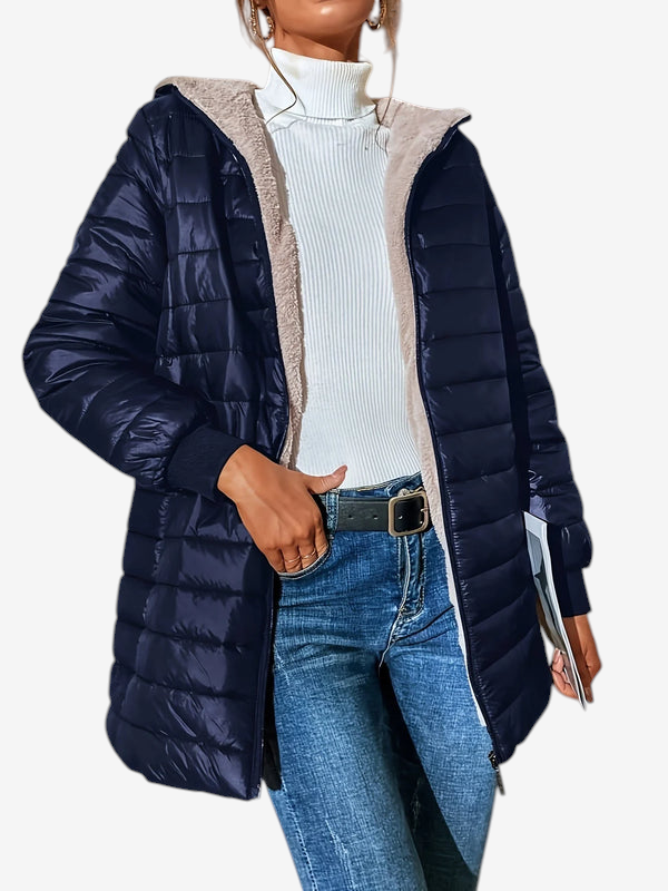 Frostzip - Long Coat with Zipper Closure