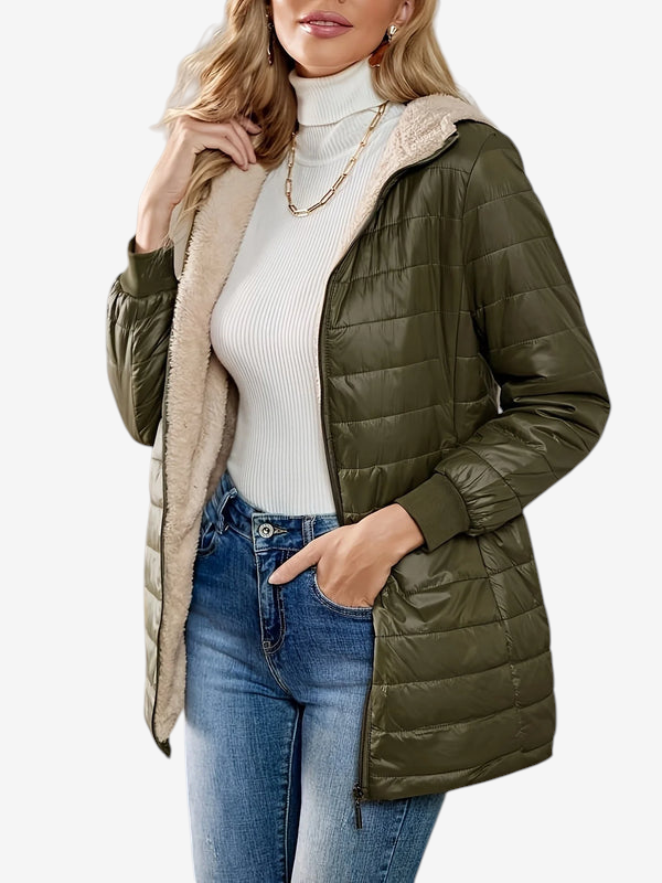 Frostzip - Long Coat with Zipper Closure