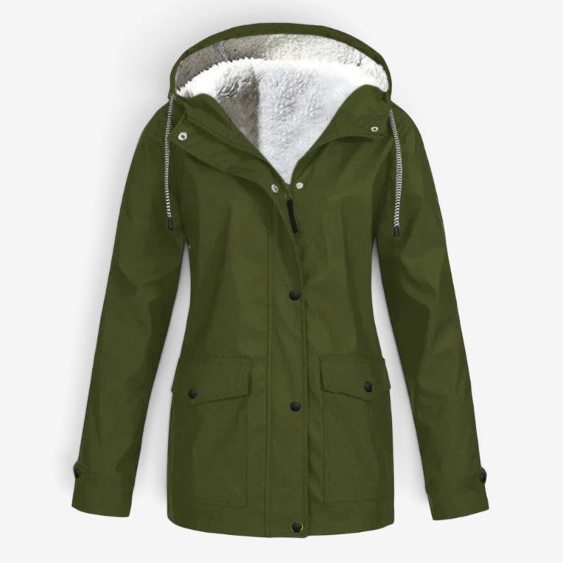Style - Women’s Long Coat with Hood and Pockets