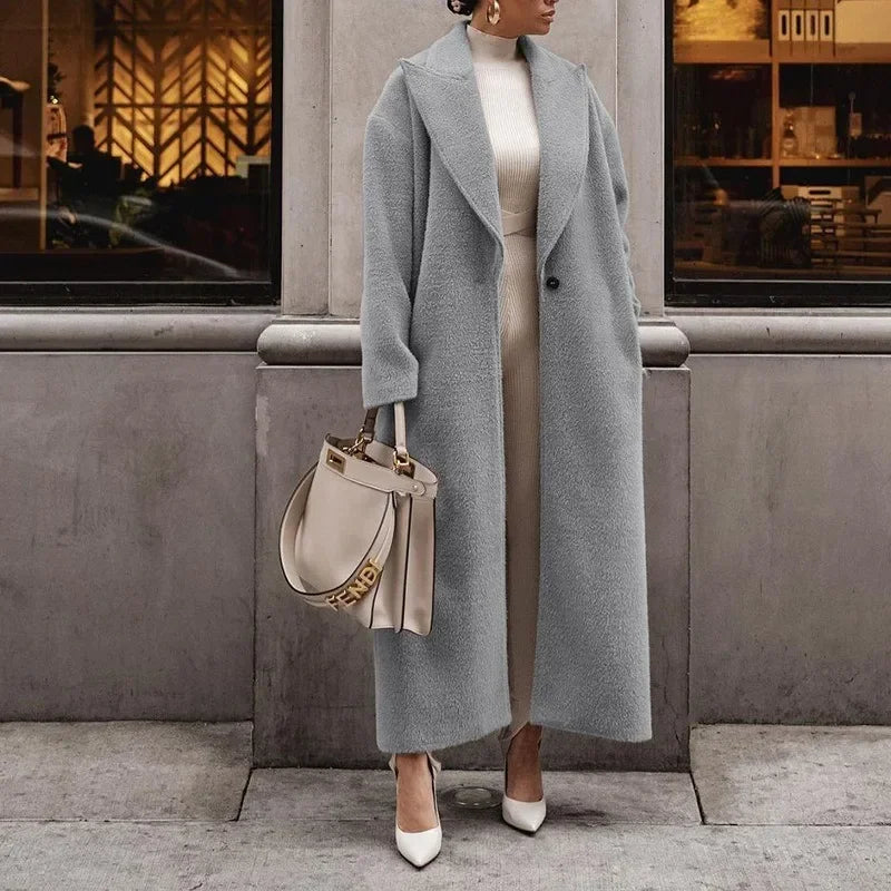 Notchway - Fitted Trench Coat with Notched Collar