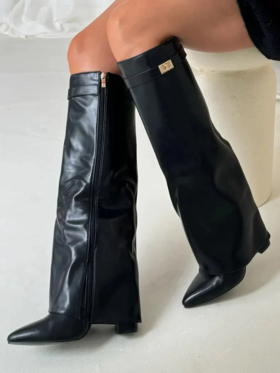 Tallstep - Ankle Boots with Knee-High Design