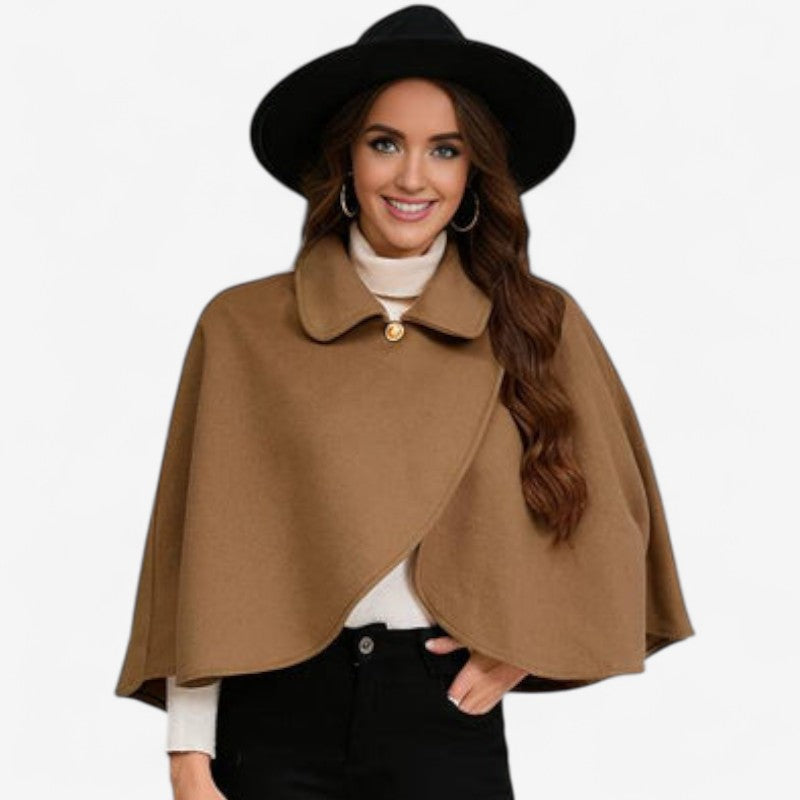 Livia – Sleeveless Cardigan with Button Closure and Dropped Collar