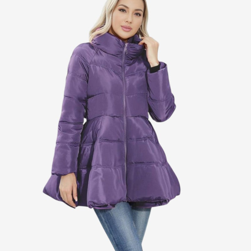 Nora – Chaqueta de manga larga con bolsillos y cuello alto