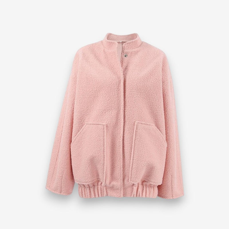 Sophia – Stand collar jacket with long sleeves and pockets