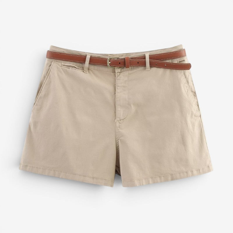 Women's Pleated Front Casual Shorts