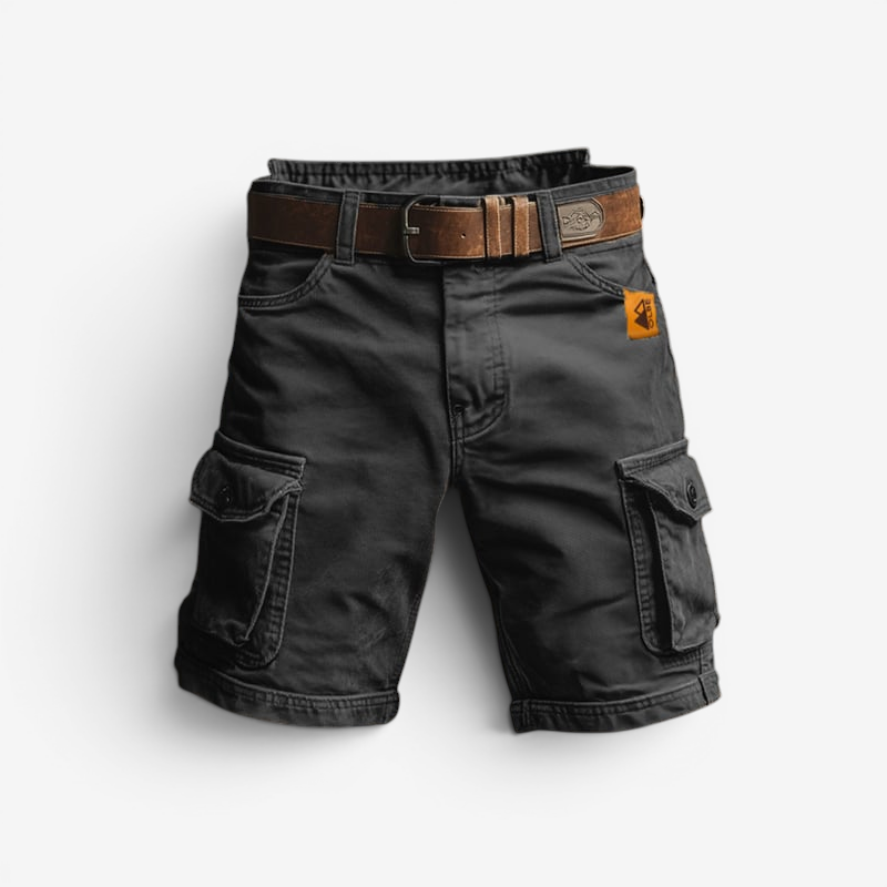 Men’s Versatile Multi-Pocket Drawstring Shorts