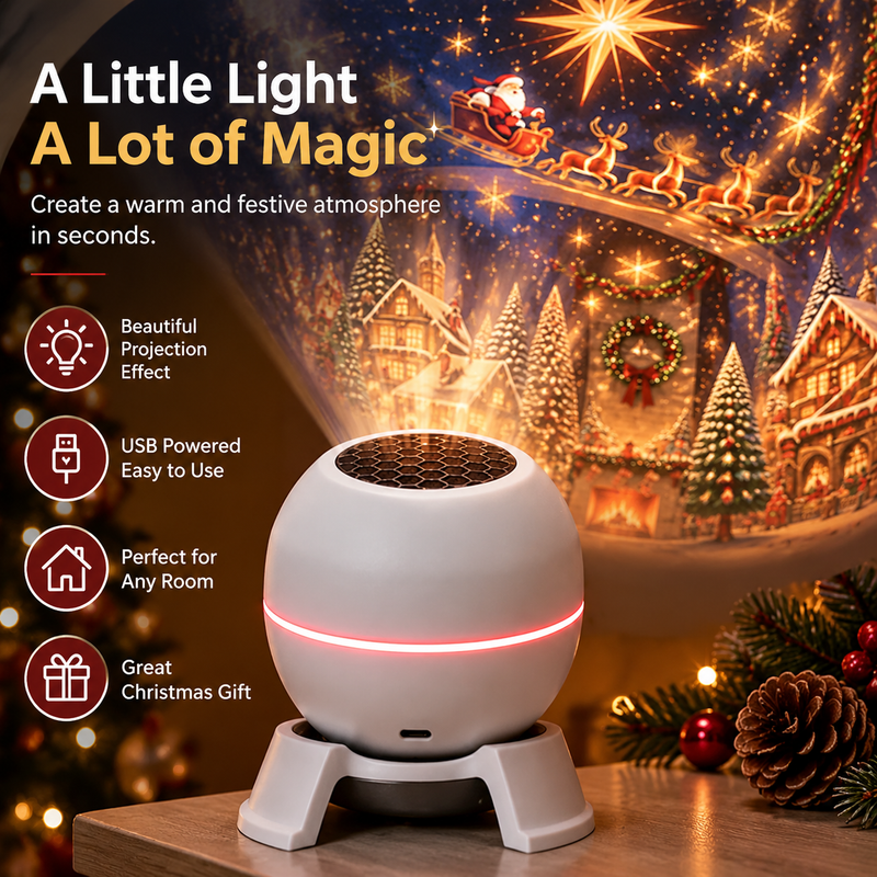 Luminora – Christmas Projector with Moving Holiday Projections