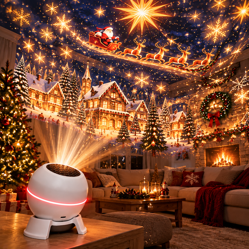 Luminora – Christmas Projector with Moving Holiday Projections