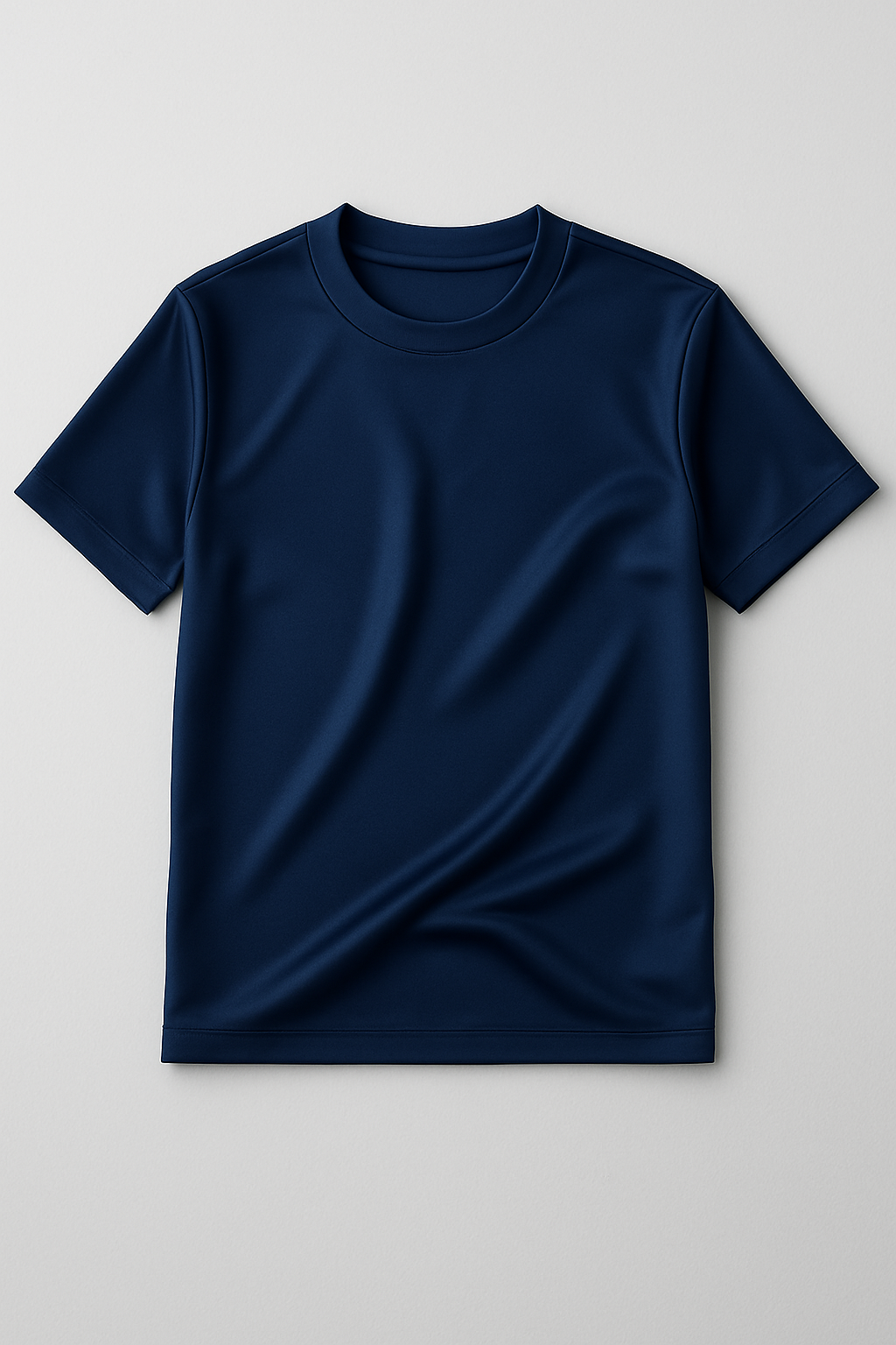Luxe Glans T-shirt – Midnight Navy Velani