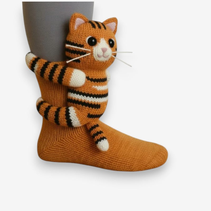 Nora – Decorative Socks with 3D Animal Inspired Design