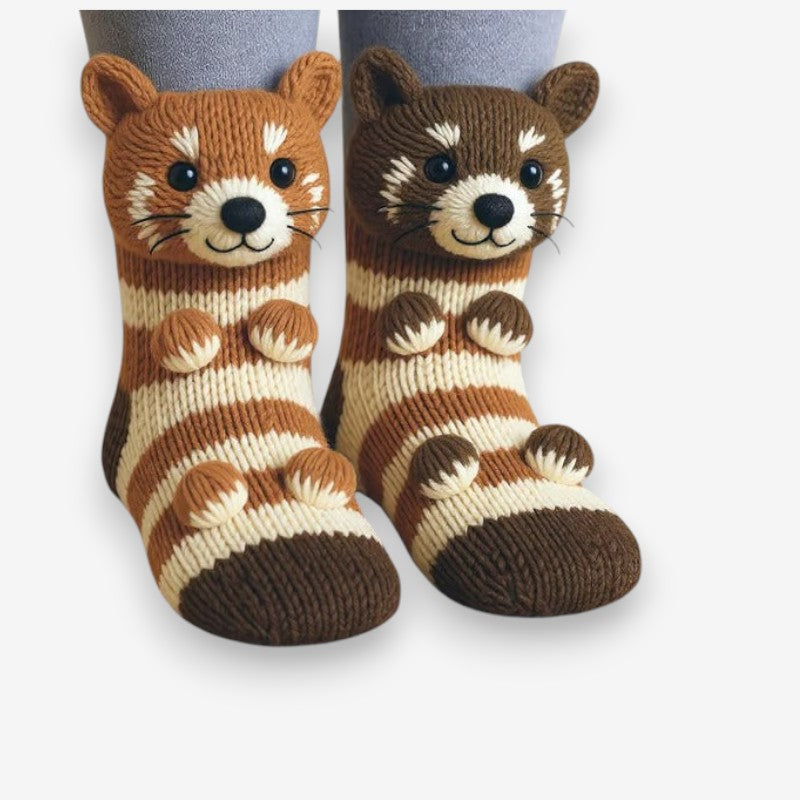 Nora – Decorative Socks with 3D Animal Inspired Design