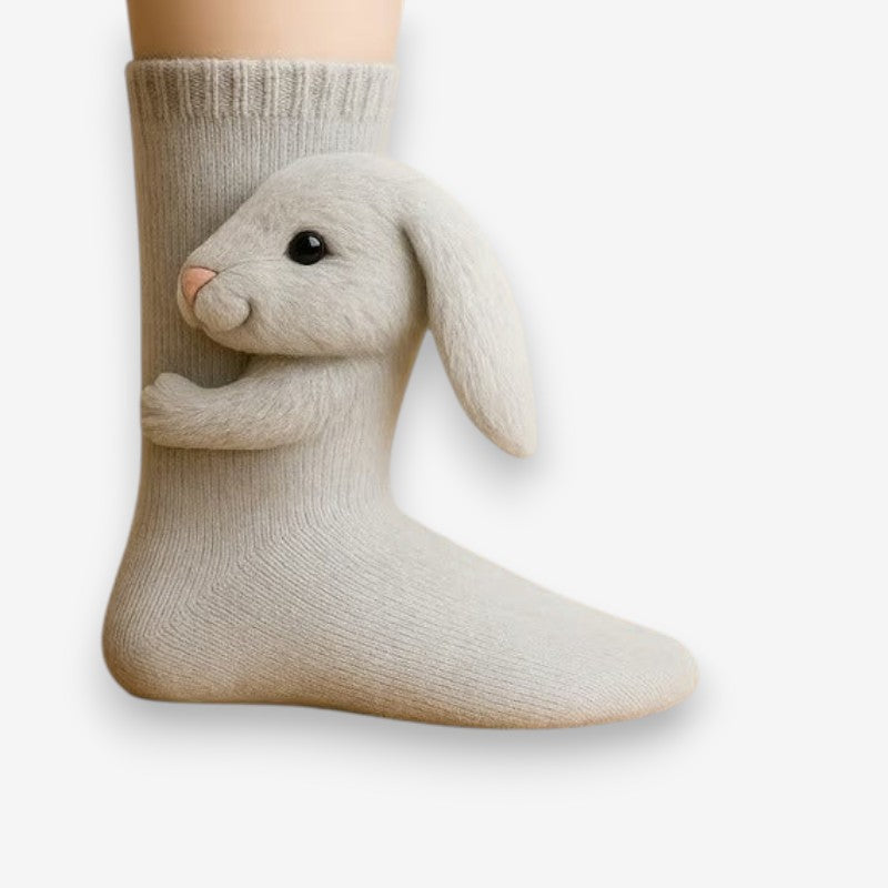 Nora – Decorative Socks with 3D Animal Inspired Design