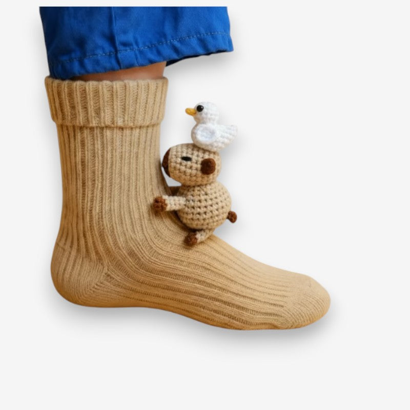 Nora – Decorative Socks with 3D Animal Inspired Design
