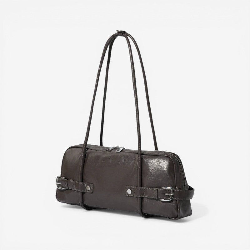 Women Shoulder Bag Long Strap Zipper