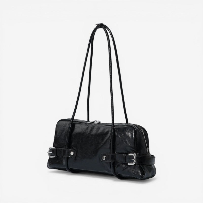 Women Shoulder Bag Long Strap Zipper
