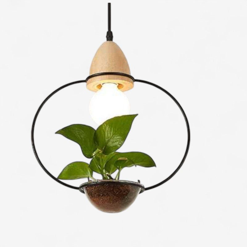 LumiBloom – Decorative LED Pendant Lamp with Flower Pot Design