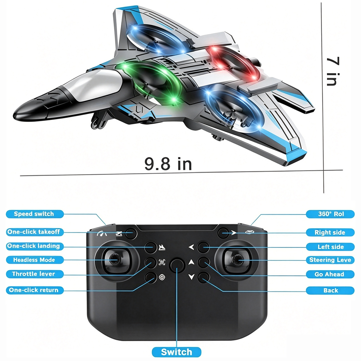 VoltAero - Remote-Controlled Jet Toy With 360° Stunt Capability