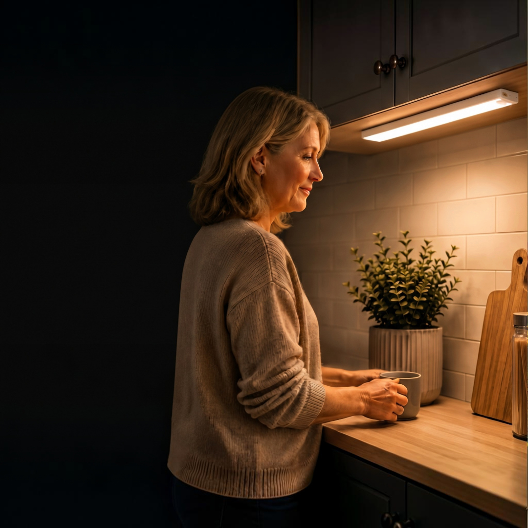 TriGlow – LED Under Cabinet Light with Motion Sensor