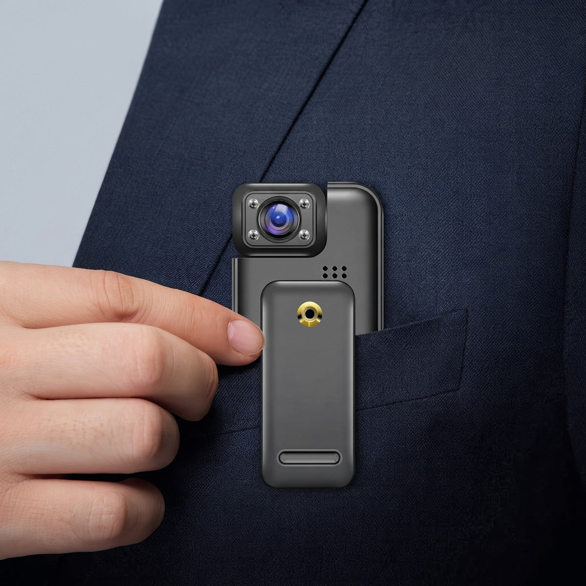 OptiTrack - 4K Mini Body Camera with 180° Rotating Lens
