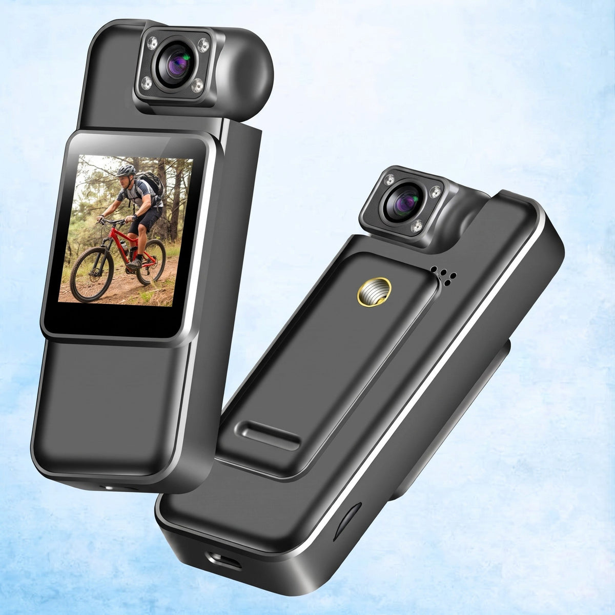 OptiTrack - 4K Mini Body Camera with 180° Rotating Lens