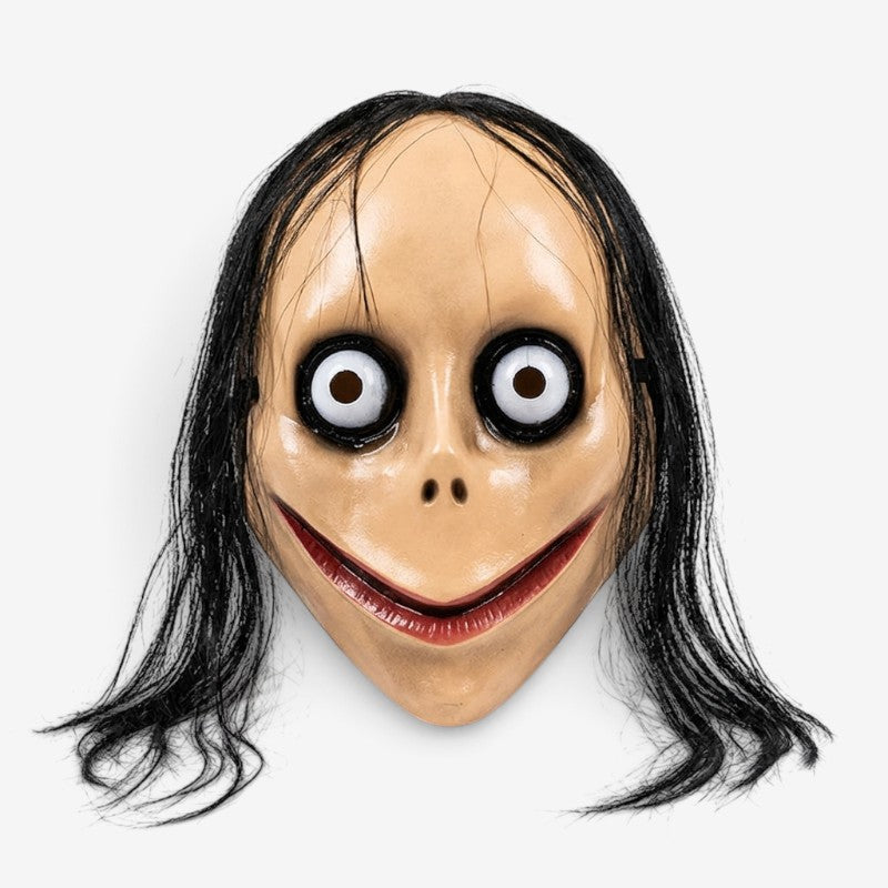CreepyHair Halloween Mask with Long Hair