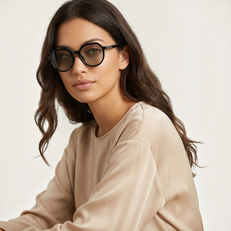 Stylish Octagon Round Sunglasses for Women