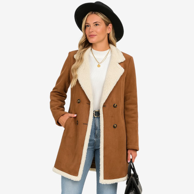 Elizabeth – Jas met lange mouwen reverskraag en knoopsluiting aan de voorkant Velani