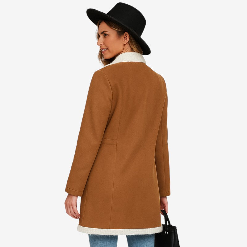 Elizabeth – Jas met lange mouwen reverskraag en knoopsluiting aan de voorkant Velani