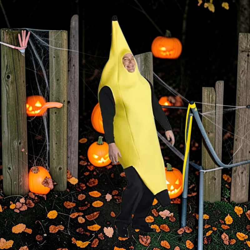 Humorous Yellow Banana Costume for Men