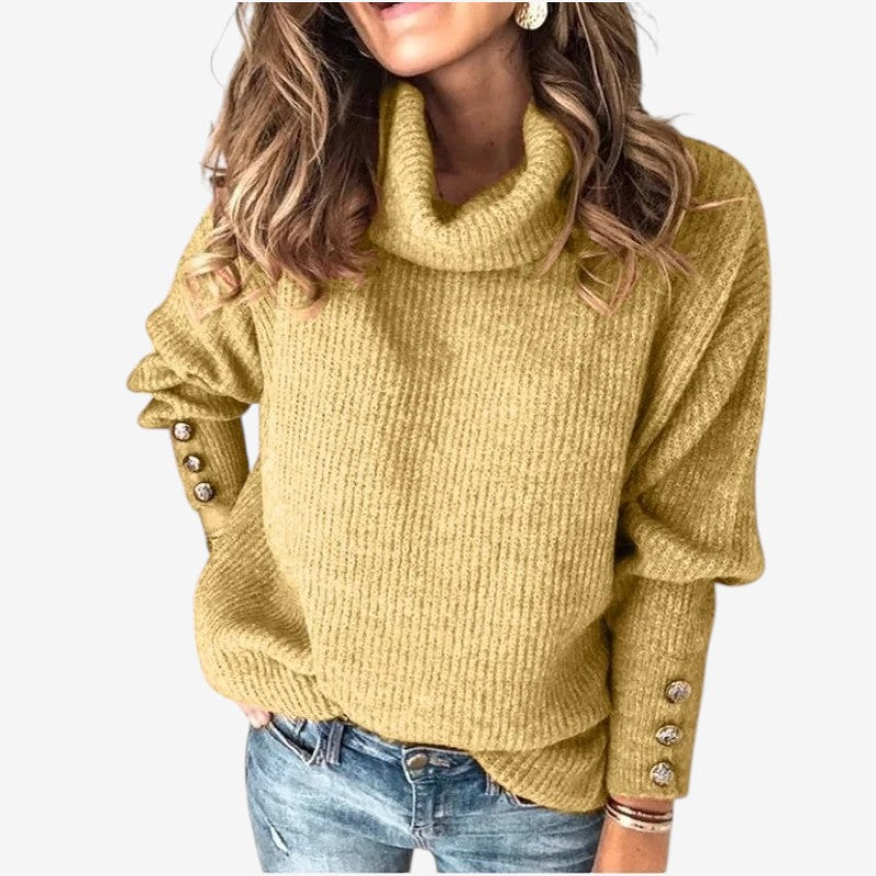 Chic Women's Long Sleeve Turtleneck Sweater