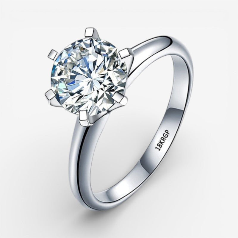 Ring with Diamond-Inspired Design