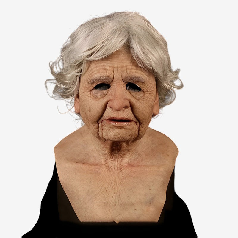 Realistic Old Man Mask for Halloween Fun