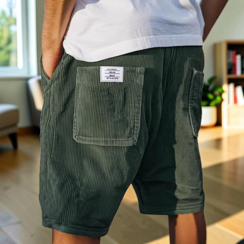 Men's Versatile Multi Pocket Drawstring Shorts