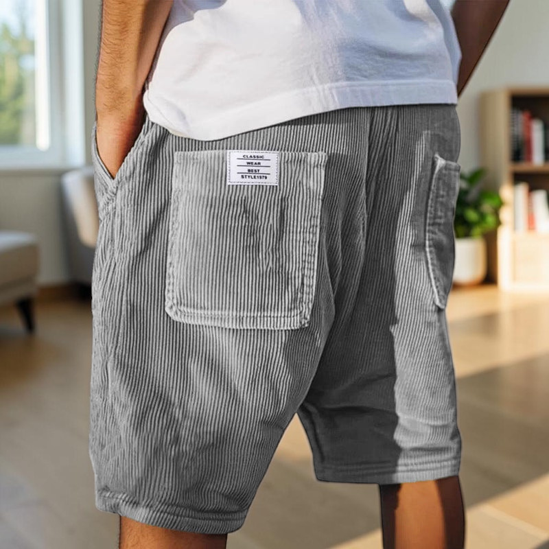 Men's Versatile Multi Pocket Drawstring Shorts