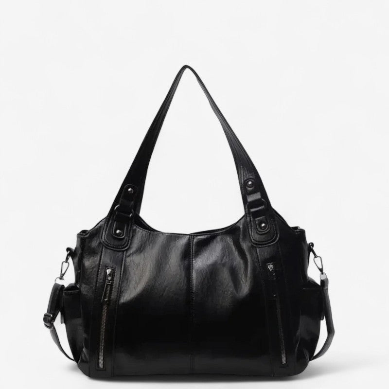 Emily - Schoudertas met Ritsdetails en Verstelbare Riemen Velani