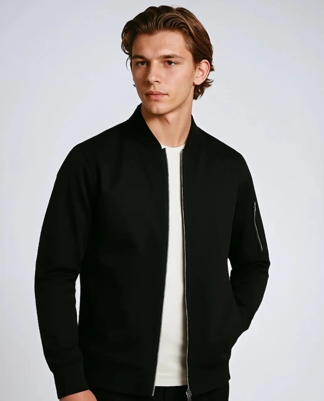 Polyester Korte Jas Met Waterafstotende Afwerking-Jackets-Velani-Velani