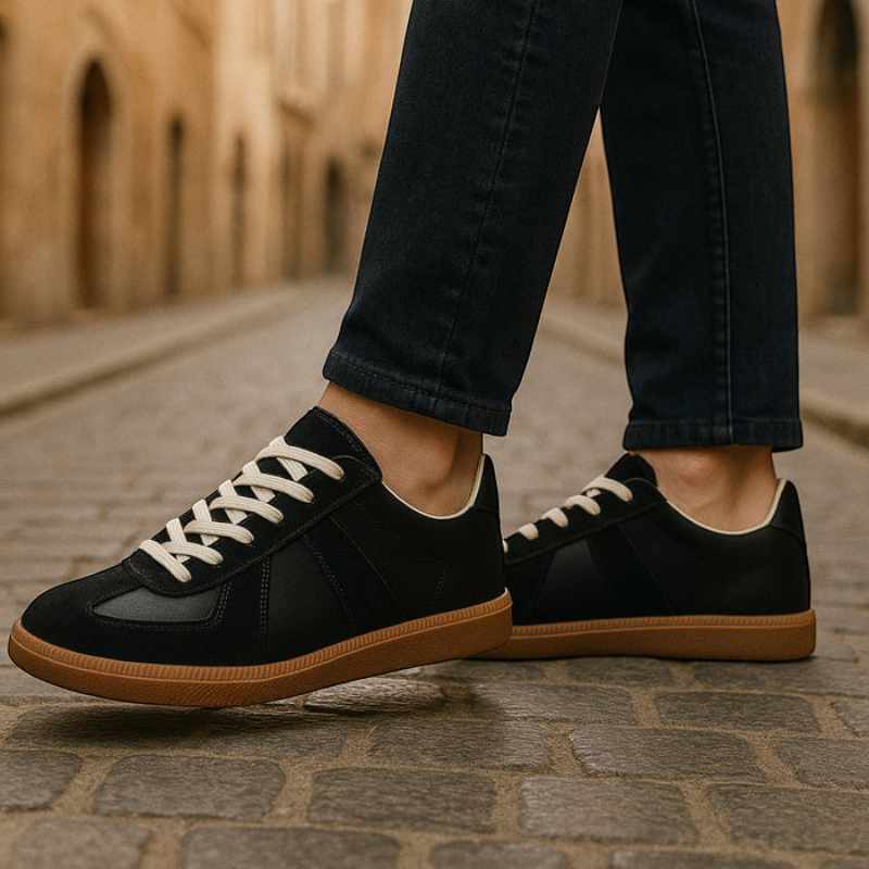 Ladies Round Toe Lace-Up Sneakers