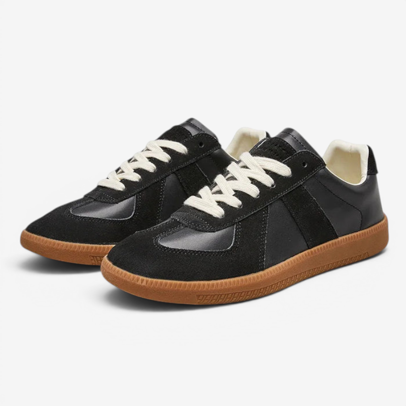 Ladies Round Toe Lace-Up Sneakers