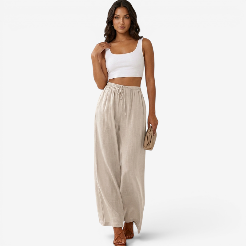 High Waist Wide Leg Palazzo Pants for Women