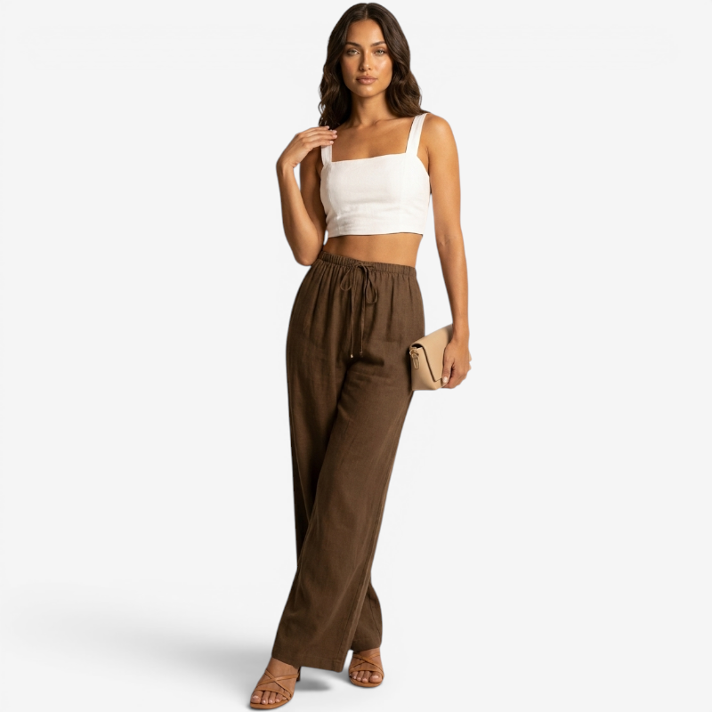 High Waist Wide Leg Palazzo Pants for Women