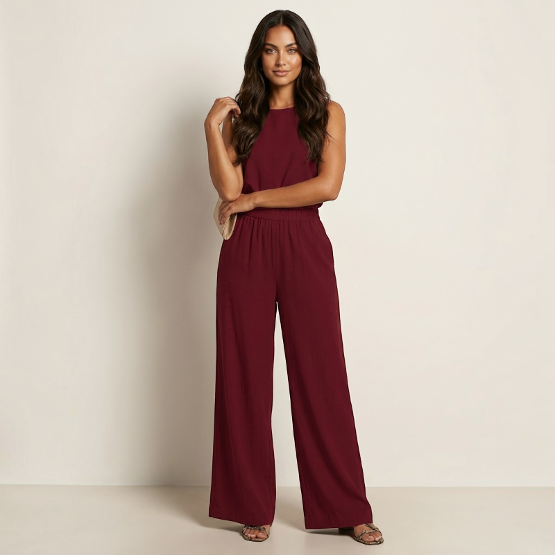 High Waist Wide Leg Palazzo Pants for Women
