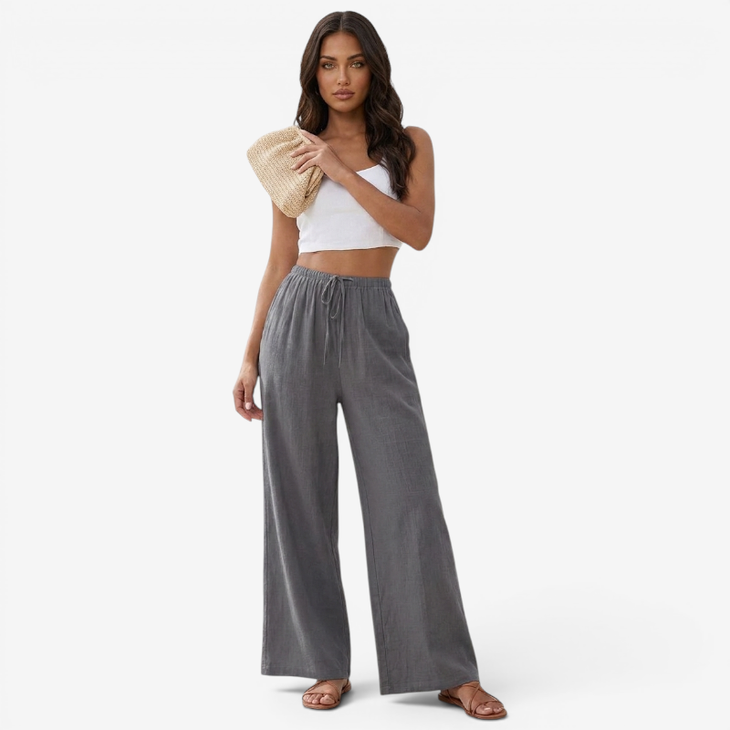 High Waist Wide Leg Palazzo Pants for Women