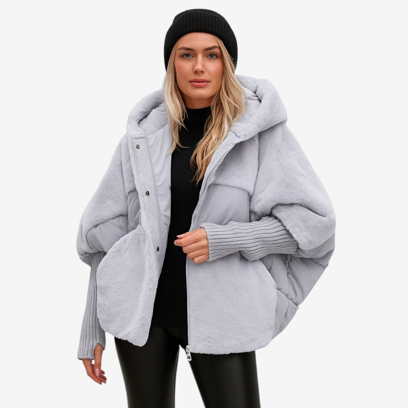 Eliana – Jas met capuchon lange mouwen en zakken Velani