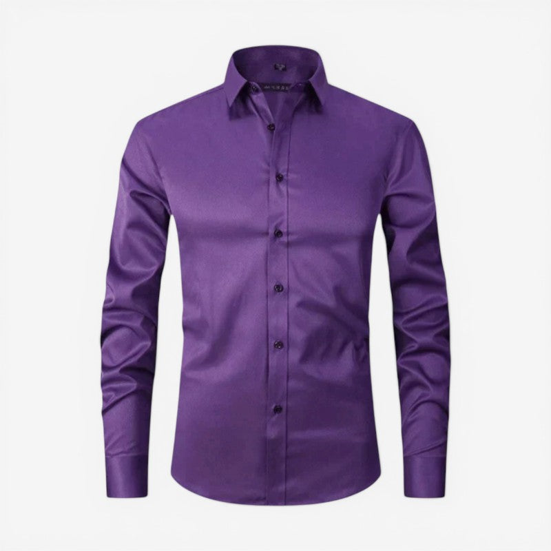 Men's Slim Fit Long Sleeve Button Down Shirt